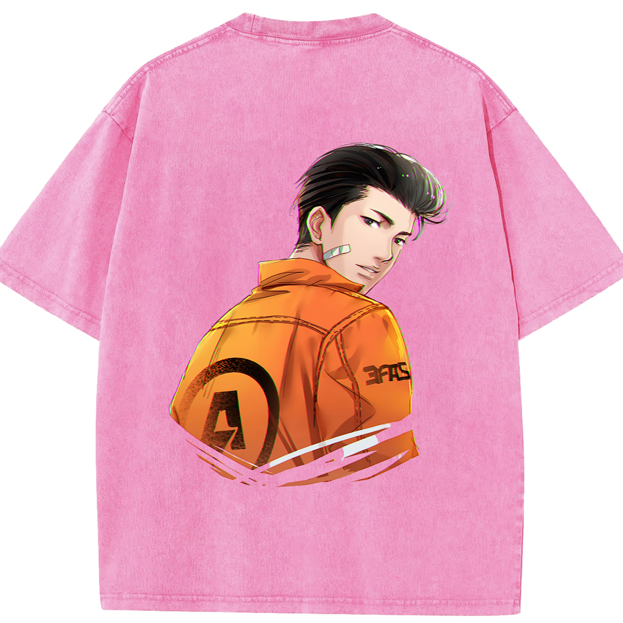 SLAM DUNK／スラムダンク 綿100% ヴィンテージ風 半袖Tシャツ（背面プリント）